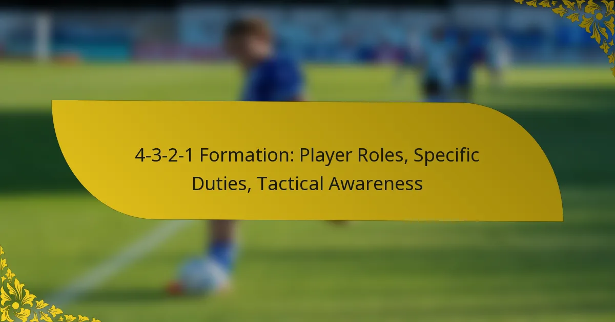4-3-2-1 Formation: Player Roles, Specific Duties, Tactical Awareness