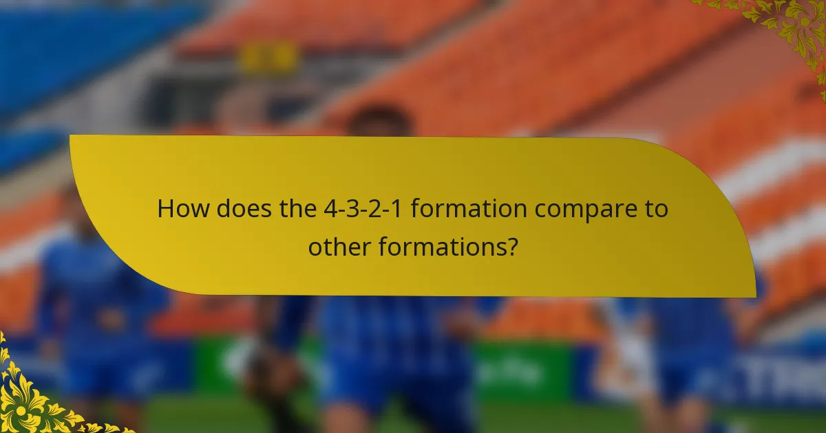 How does the 4-3-2-1 formation compare to other formations?
